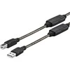 USB kabelis VivoLink USB-A - mikro B 5 m juodasis (PROUSB5)