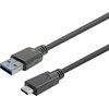 Kabelis USB VivoLink USB-C - USB-A 1 m Juodas (PROUSBCAMM1)