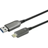 Kabelis USB VivoLink USB-C - USB-A 10 m Juodas (PROUSBCAMMOP30)