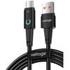 Kabelis USB-A / USB-C Voltage PowerAngle 66W PD 100cm juodas