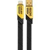 WEKOME WDC-190 Mecha serija – USB-A ir žaibiško įkrovimo jungties laidas, 1 m (geltonas)