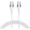 Wozinsky WSTCC1 USB-C / USB-C PD 65W kabelis 1 m long – baltos spalvos