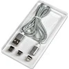 USB kabelis Neutralle USB-A - USB-C + microUSB + Žaibas 1 m sidabro