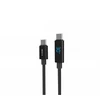 X-ONE BoltLink LED Ekranas data cable - type C to C - max 100W 1,5 m juodas