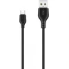 XO kabelis NB103 USB - microUSB 1,0 m 2,1A juodos spalvos