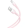 XO kabelis NB212 USB - USB-C 1,0 m 2,1A rožinės spalvos