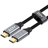 Kabelis USB ZOY USB-C - USB-C 2 m Juodai-sidabrinė (ZCCC2)