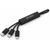 USB kabelis ZTE ZTE Nubia USB šakotuvas 3 viename USB-C microUSB Lightning Greitas įkrovimas