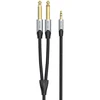 Garso kabelis, iš 3,5 mm mini lizdo į 6,35 mm 2 kištuką, Vention BARHK, 8 m