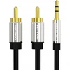 Vention 3.5 mm kištukas iki 2x RCA kištukas garso kabelis 2 m ventiliacijos BCFBH juodas