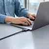 „Tech-Protect MMC01 Ultraboost USB-C / USB-C MagSafe 3 140W 200cm“ laidas, skirtas „MacBook“ – tamsiai mėlynas Mėlyna