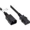 Alcasa P1430-S005 maitinimo kabelis Juodas maitinimo kabelis 0,5 m C14 skydelis C13 skydelis