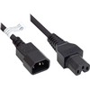Nezatříděno Šalto ir karšto prietaiso jungimo kabelis C14 (tiesus) į C15 (tiesus), juodas, 0,75 mm², 1 m, Good Connections® (P1450-S010)