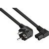 Alcasa Kabelmeister SK0151-S010 maitinimo kabelis Juodas maitinimo kabelis 1 m Maitinimo kištukas E+F IEC C15