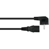 Kabelis zasilający Alcasa Kabelmeister SK1430-S005 kabelis zasilające Juodas 0,5 m IEC C14 IEC C13