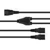Nezatříděno Alcasa Kabelmeister SK1436-S003 maitinimo kabelis Juodas maitinimo kabelis 0,3 m IEC C14 IEC C13