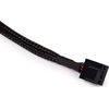 Alphacool fan cable 4-pin to 4-pin extension 15cm – juodas