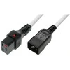 Assmann Electronic ASM IEC-PC1299 maitinimo kabelis, kištukas C20, H05VV 3 X 1,5mm2 iki C19 IEC LOCK 2m baltas