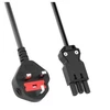 Maitinimo kabelis Bachmann H05VV-F 3G1.5mm², ilgis: 4.0m juodas ISV/UK (19.07.2892)