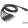 „Delock“ maitinimo kabelio nuolatinės srovės skirstytuvas 5,5 x 2,1 mm 1x - 6x St (83289)