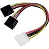 Kabelis DELTACO 4pin, 2x15 pin ATA / SATA-S3