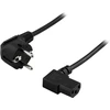 DELTACO Kabelis CEE 7/7 į IEC 60320 C13 , max 250V / 10A, 1m, juodas DEL-109BA