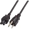 Efb Elektronik EFB maitinimo kabelis EFB Netzkabel USA/NEMA 5-15P-C5 180°, sw, 1,8m, SVT AWG18x3C