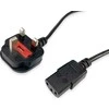 Maitinimo kabelis „Equip UK-BS1363“ ->C13 St/Bu juodas 2,00 m PVC polietileno maišelyje