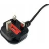 Maitinimo kabelis „Equip UK-BS1363“ ->C13 St/Bu juodas 2,00 m PVC polietileno maišelyje
