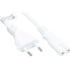Good Connections Maitinimo kabelis CF12E CF12E Euro-Netzkabel an C7/Euro 8 Bu. baltas 10m