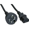 Kabelis zasilający InLine 35vnt. Bulk-Pack InLine® maitinimo kabelis Australijoje iki 3 kontaktų IEC C13 1,8 m