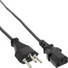 Maitinimo laidas InLine 40 vnt. Bulk-Pack ®, Šveicarijos kištukas į C13 lizdą, 1,8 m