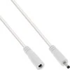 Maitinimo kabelis InLine ® Nuolatinės srovės lizdas, nuolatinės srovės kištukas, 3.5x1.35mm, AWG 18, baltas, 5m