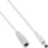 InLine Maitinimo kabelis ® nuolatinės srovės ilgintuvas, nuolatinės srovės kištukas, 5,5x2,5 mm, AWG 18, baltas, 5 m