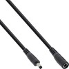 Maitinimo kabelis InLine ® Nuolatinės srovės lizdas, nuolatinės srovės kištukas, 4.0x1.7mm, AWG 18, juodas, 3m