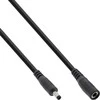 Maitinimo kabelis InLine ® Nuolatinės srovės lizdas, nuolatinės srovės kištukas, 4.0x1.7mm, AWG 18, juodas, 5m