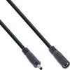 Maitinimo kabelis InLine ® Nuolatinės srovės lizdas, nuolatinės srovės kištukas, 3.5x1.35mm, AWG 18, juodas, 3m
