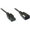 Maitinimo kabelis InLine IEC C13 M / F, Juodas, 3m (16632B)