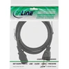 Kabelis zasilający InLine® Maitinimo kabelis, maitinimo kištukas JAV prie 3 kontaktų IEC C13 jungties, juodas, 5,0 m