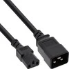 InLine Maitinimo kabelis ® Maitinimo adapterio laidas, IEC-60320 C20–C13, 3x1,5 mm², maks. 10A, juodas, 3m