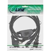 Maitinimo kabelis InLine Y tipo maitinimo kabelis 1x CEE 7/7 kampuotas / 2x 3 kontaktų IEC C13 kištukas, 1m, 1 m, F tipo kištukas, 2 x C13 lizdas