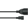 Kabelmeister SK1402-S005 maitinimo kabelis juodas 0,5 m IEC C14 F tipo maitinimo kištukas