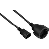 Kabelmeister SK1402-S005 maitinimo kabelis juodas 0,5 m IEC C14 F tipo maitinimo kištukas