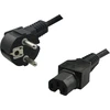 LOGILINK CP105 LOGILINK - Maitinimo laidas, apsauginis kištukas 90 iki IEC C15 moteriškas, 2m, juodas