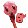 Coferro Cables „Mercodan Hospital TE05VCSHV-F 3G“ maitinimo kabelis – DE3-13P (ligoninės kokybės) pagal IEC 320 EN 60320 C13 – AC 250 V – 4,5 m – raudonas