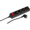 Kabelis zasilający MicroConnect Microconnect MC-GRU00415BS rozgałęziacz 1,5 m 4 x gniazdo jungiama į tinklą Wewnętrzna Juodas