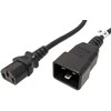 „PremiumCord“ maitinimo kabelis 230 V 10 A, 1 m ilgio, su IEC 320 C13 - IEC 320 C20 jungtimis