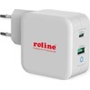 Įkroviklis Roline USB su Euro kištuku 1x Type-A 1x Type-C (19.11.1041)