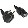 ROLINE maitinimo laidas Schuko, IEC320 - C19 16A 2,0 m, 2 m, CEE7/7, C19 jungtis, 250 V, 16 A