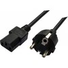 Maitinimo Kabelis - Savio CL-138 1.2 m IEC C13 Vyr. į Type E Mot. Juodas